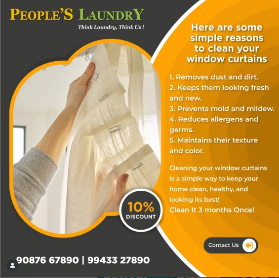 Curtain stain removal service in coimbatore